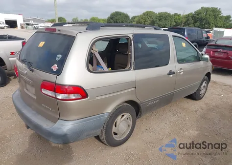 2002 Toyota Sienna Xle from USA, damaged, VIN 4T3ZF13C92U462475